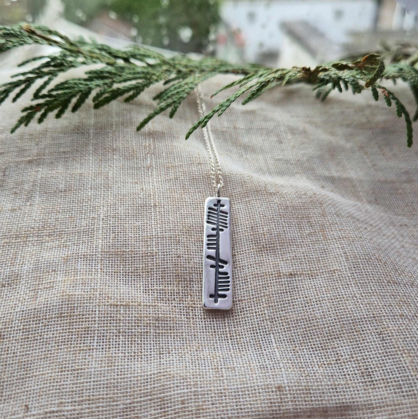 Anam cara (soul friend) ogham pendant