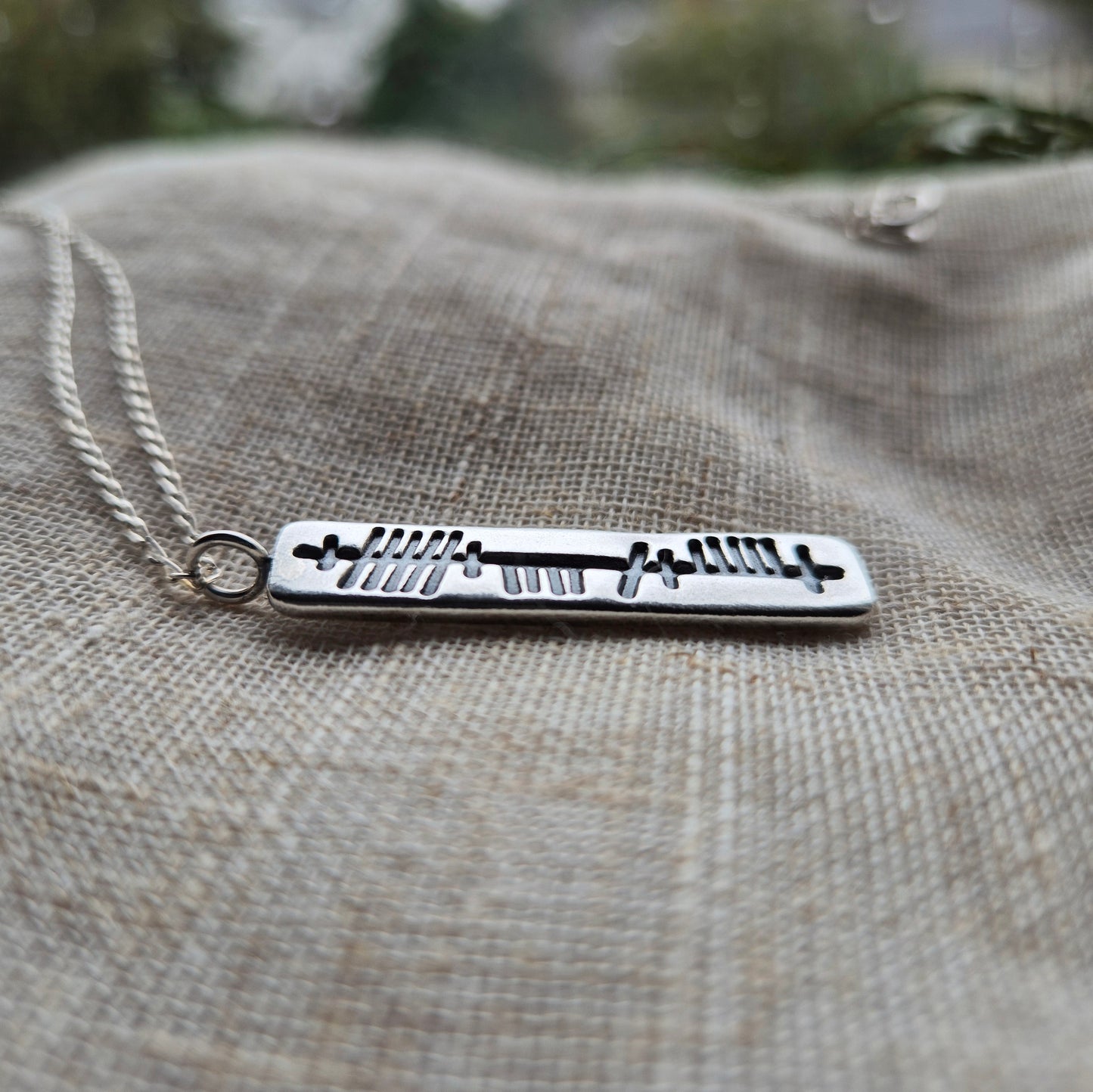 Anam cara (soul friend) ogham pendant