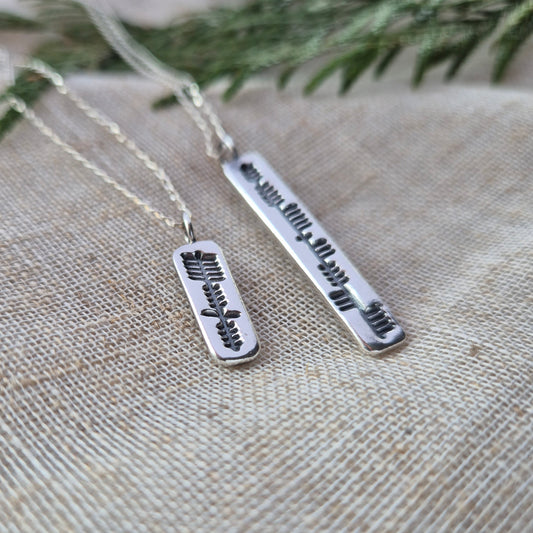 Personalised ogham pendant