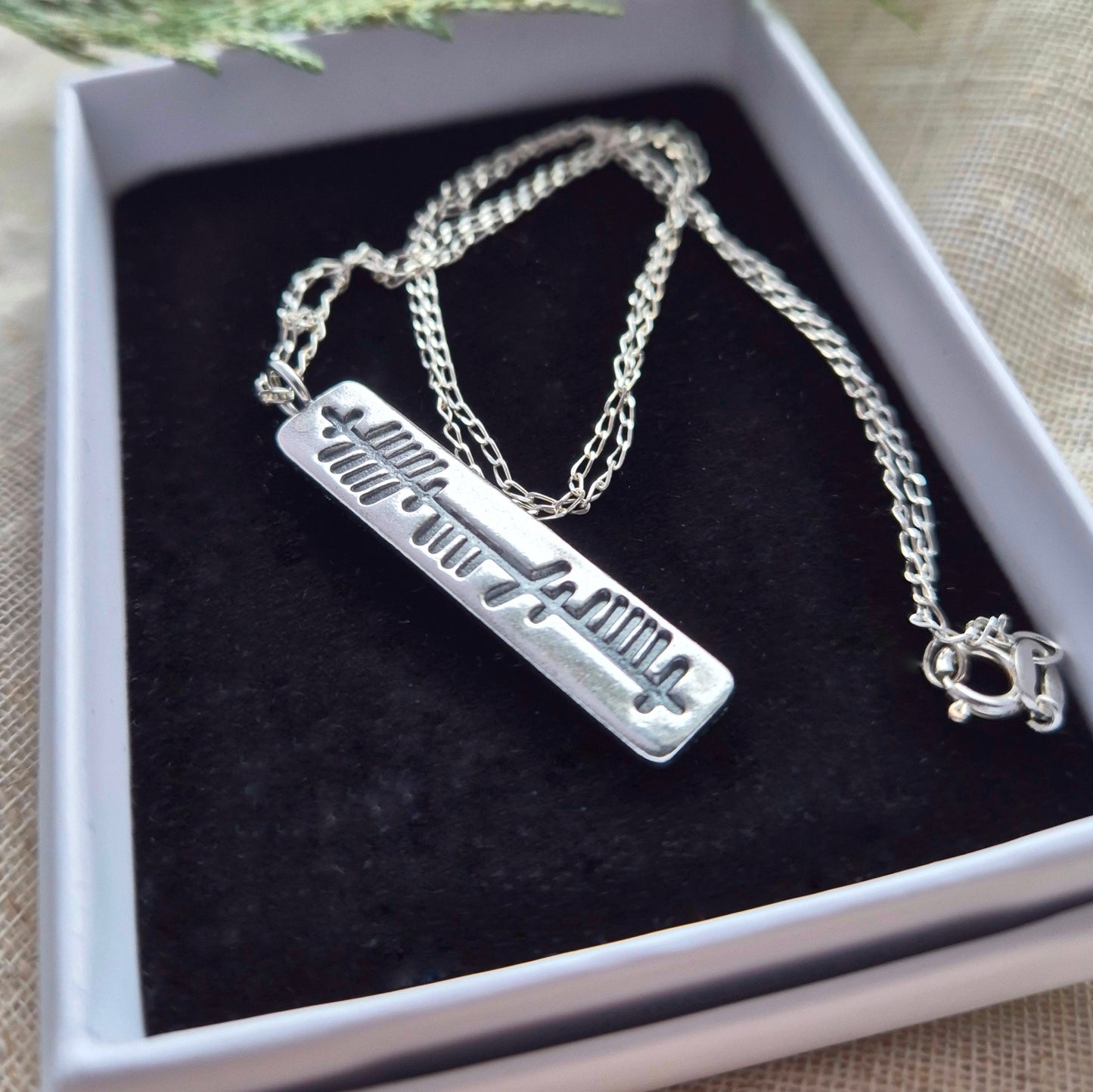 Anam cara (soul friend) ogham pendant