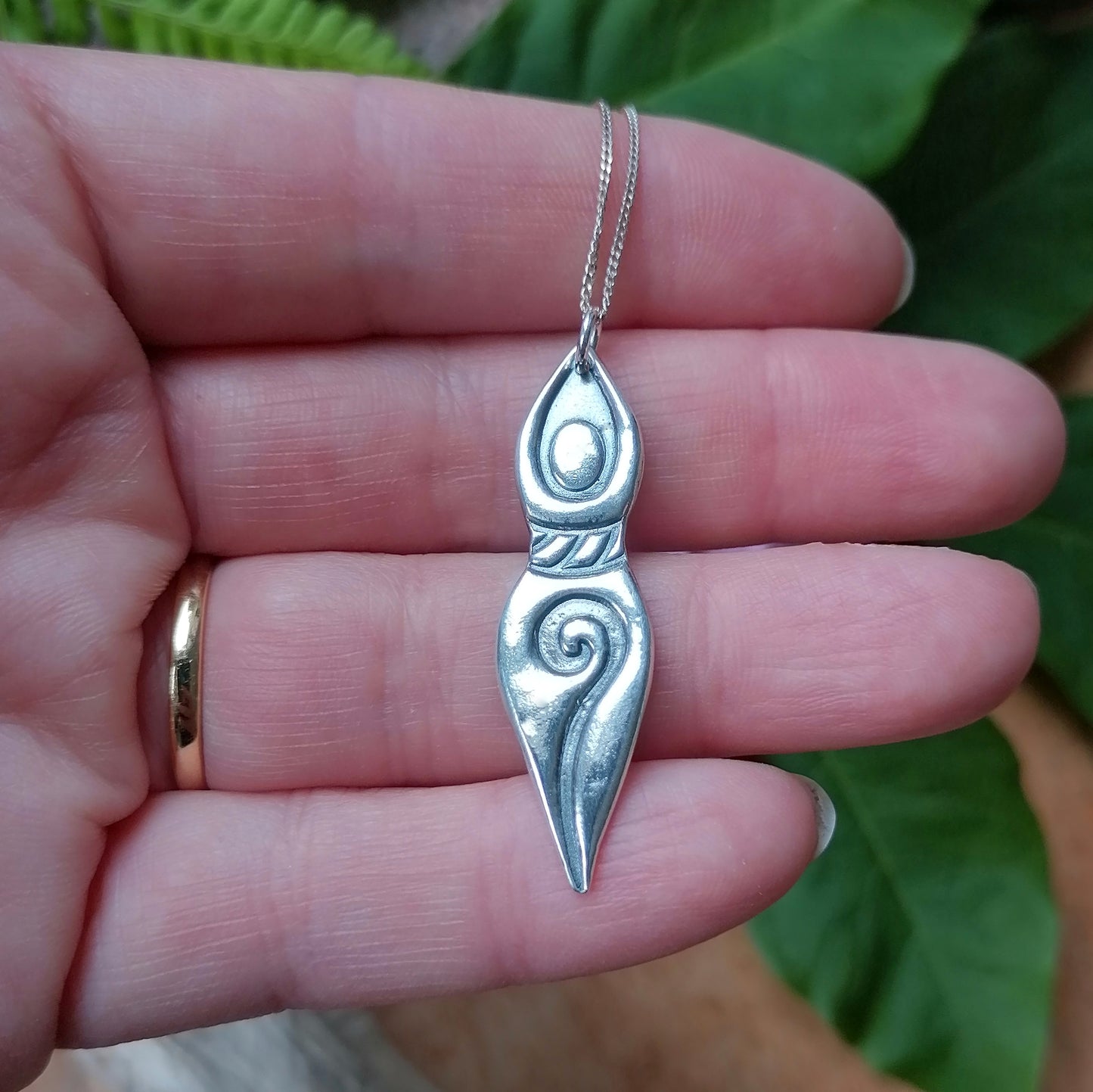 Celtic nature goddess pendant