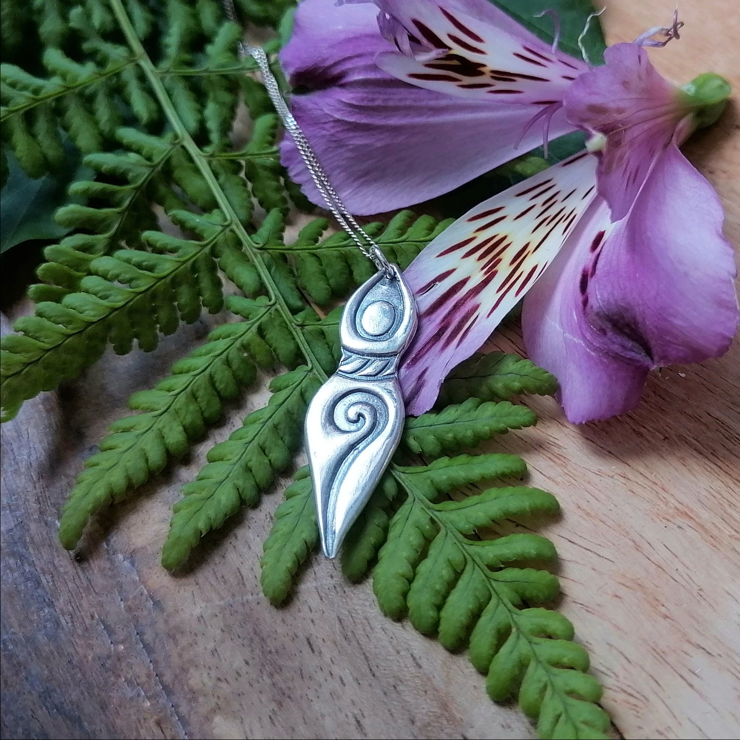 Celtic nature goddess pendant