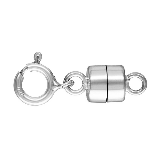 Sterling silver magnetic Clasp Converter With Bolt Ring